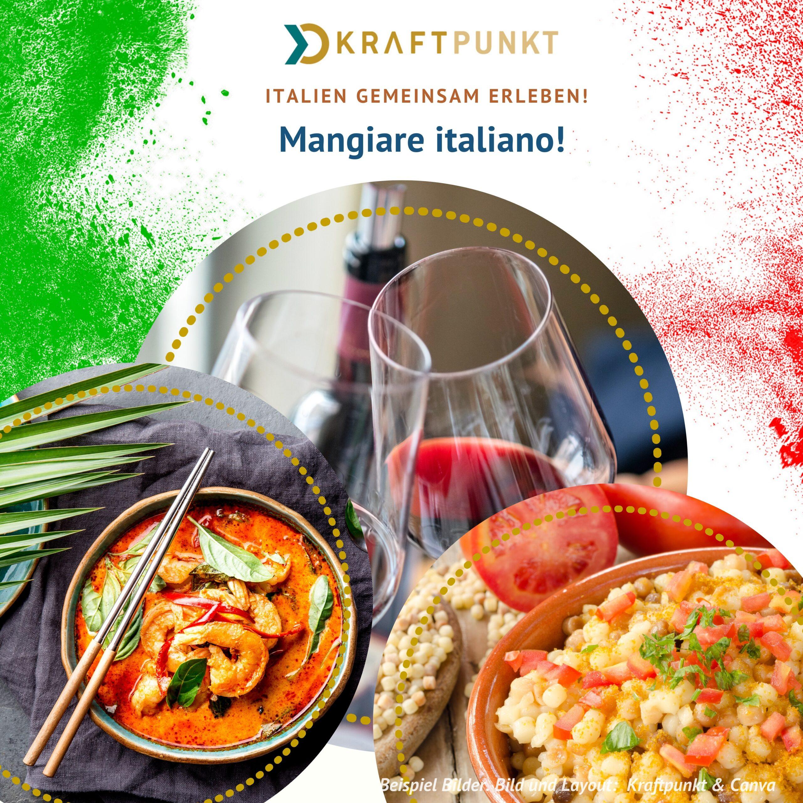Italienischer Kochkurs, dolce vita, Italien, Mangiare Italiano, Kraftpunkt, Feier, Sardinien, Apulien, Sizilien, kochen